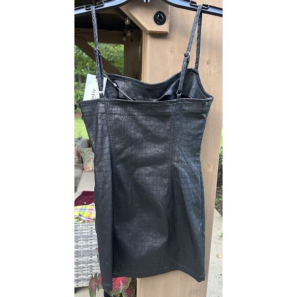 NWT Retrofete Jourdana Coated Denim Dress Black Size S Measurment in Description - Picture 7 of 14